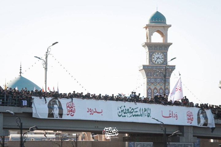 تشییع پیکر مطهر امام مجاهد شهید، حضرت آیت‌الله سیدعلی خامنه‌ای در نجف اشرف
