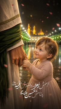 اسمش زهرا، روضه‌ش رقیه‌، پناهش حسین علیه‌السلام