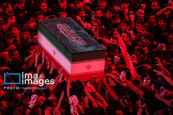 مراسم تشییع پیکر مطهر رهبر شهید انقلاب در کربلا