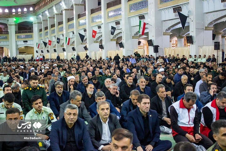 مراسم بزرگداشت قائد شهید حضرت امام خامنه‌ای در مصلای تبریز