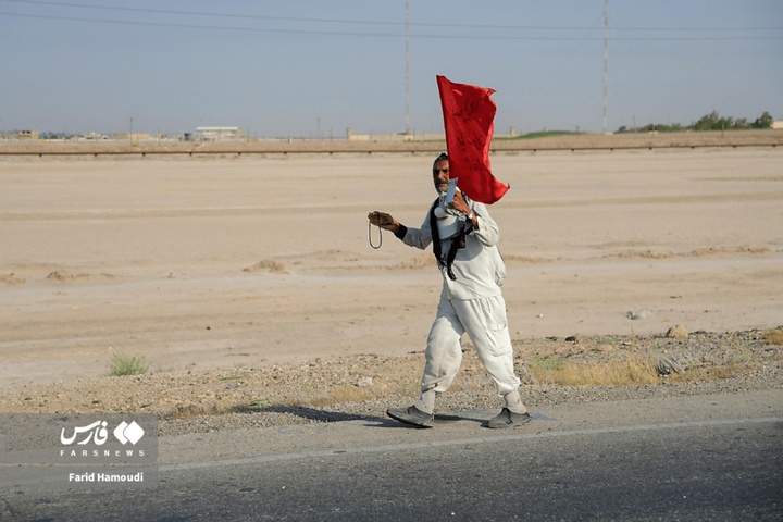 ورود کاروان پیاده انصارالحسین علیه السلام مشهد به آبادان