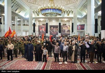 مراسم بزرگداشت رهبر شهید انقلاب در حرم مطهر حضرت شاهچراغ علیه السلام