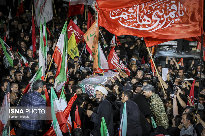 مراسم وداع و تشییع پیکر ۲ شهید مدافع امنیت - مشهد