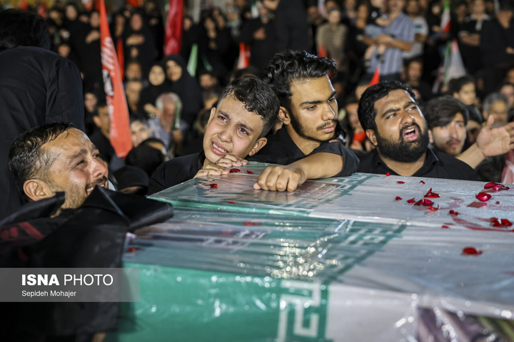 مراسم وداع و تشییع پیکر ۲ شهید مدافع امنیت - مشهد