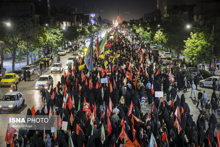 مراسم وداع و تشییع پیکر ۲ شهید مدافع امنیت - مشهد