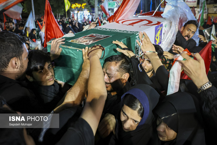 مراسم وداع و تشییع پیکر ۲ شهید مدافع امنیت - مشهد