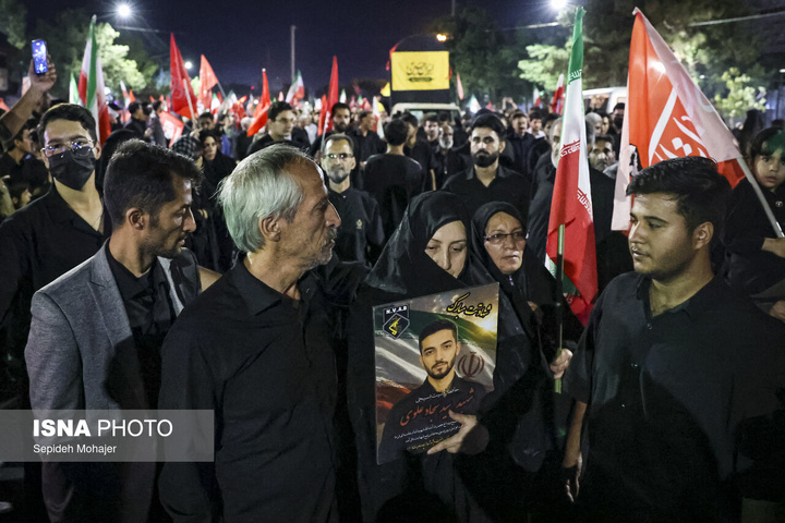 مراسم وداع و تشییع پیکر ۲ شهید مدافع امنیت - مشهد