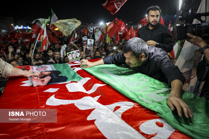 مراسم وداع و تشییع پیکر ۲ شهید مدافع امنیت - مشهد