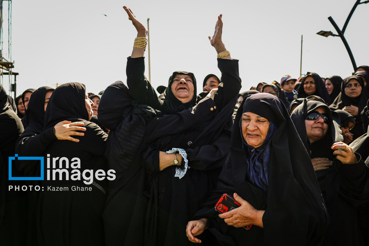 تشییع شهید نیروی هوایی ارتش در نایین