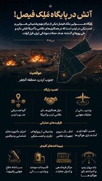 آتش در پایگاه ملک فیصل