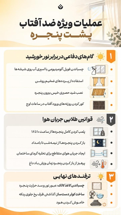 عملیات ویژه ضدآفتاب پشت پنجره