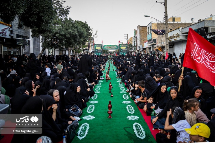 بزرگ‌ترین سفره نذری حضرت رقیه سلام الله علیها در زنجان