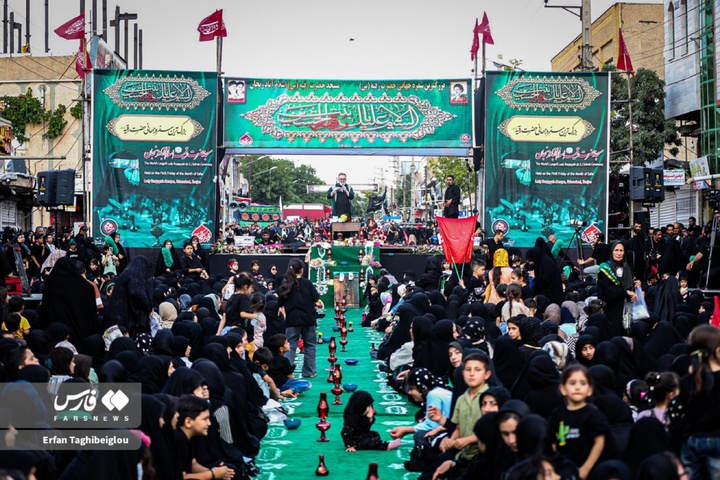 بزرگ‌ترین سفره نذری حضرت رقیه سلام الله علیها در زنجان