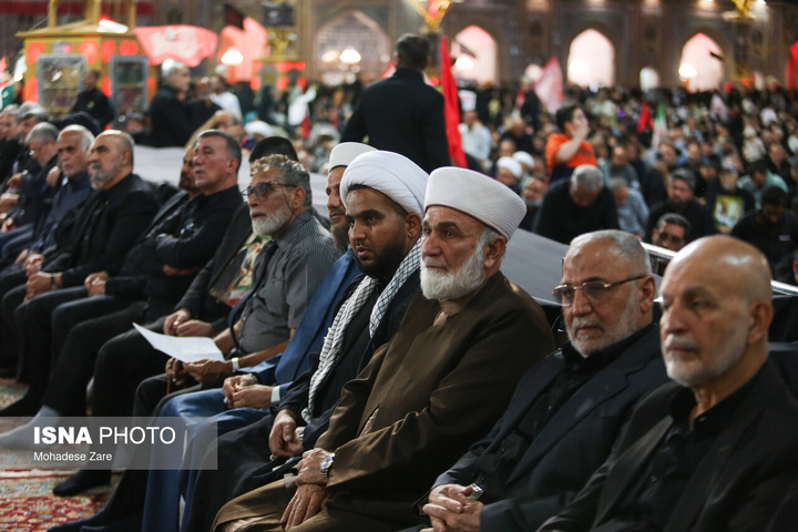 بزرگداشت شب هفت رهبر شهید انقلاب - حرم مطهر رضوی