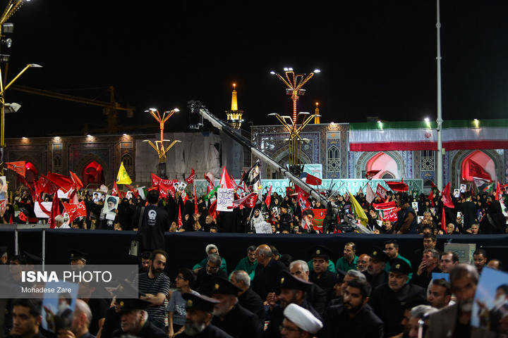 بزرگداشت شب هفت رهبر شهید انقلاب - حرم مطهر رضوی