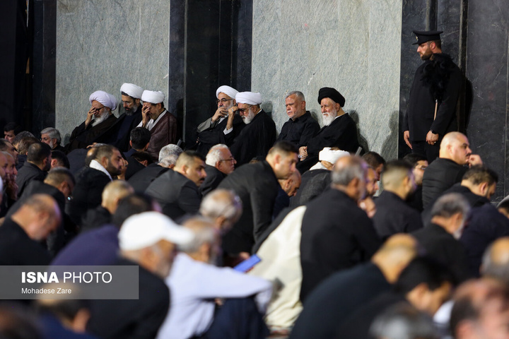 بزرگداشت شب هفت رهبر شهید انقلاب - حرم مطهر رضوی