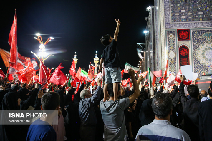 بزرگداشت شب هفت رهبر شهید انقلاب - حرم مطهر رضوی