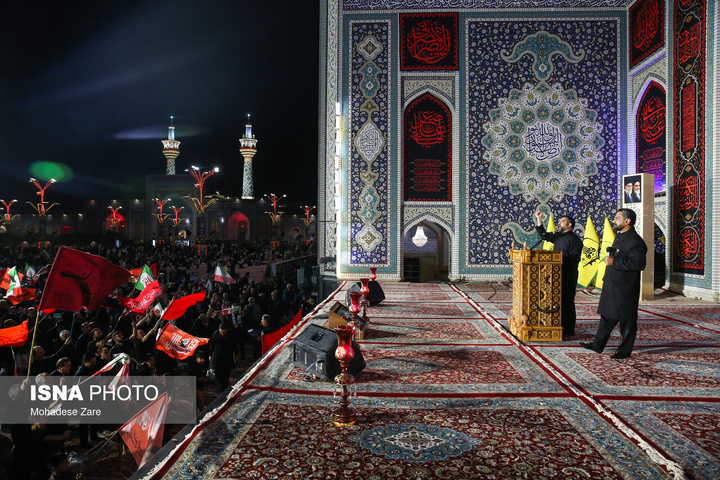 بزرگداشت شب هفت رهبر شهید انقلاب - حرم مطهر رضوی