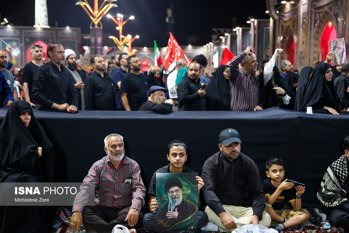 بزرگداشت شب هفت رهبر شهید انقلاب - حرم مطهر رضوی