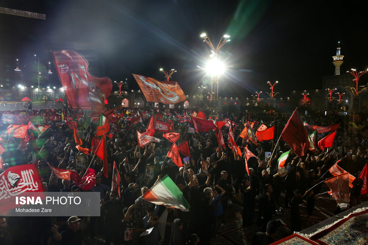 بزرگداشت شب هفت رهبر شهید انقلاب - حرم مطهر رضوی