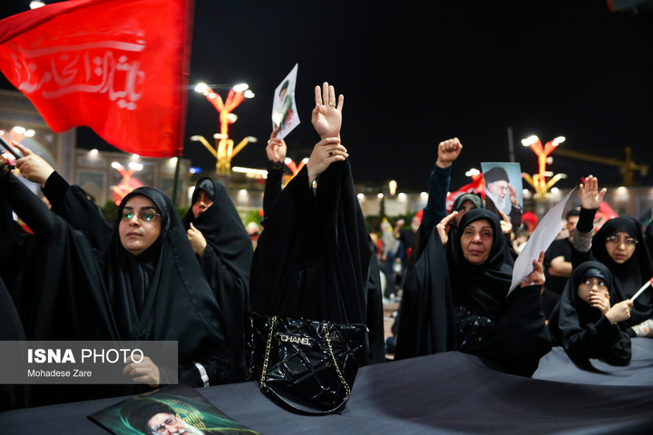 بزرگداشت شب هفت رهبر شهید انقلاب - حرم مطهر رضوی