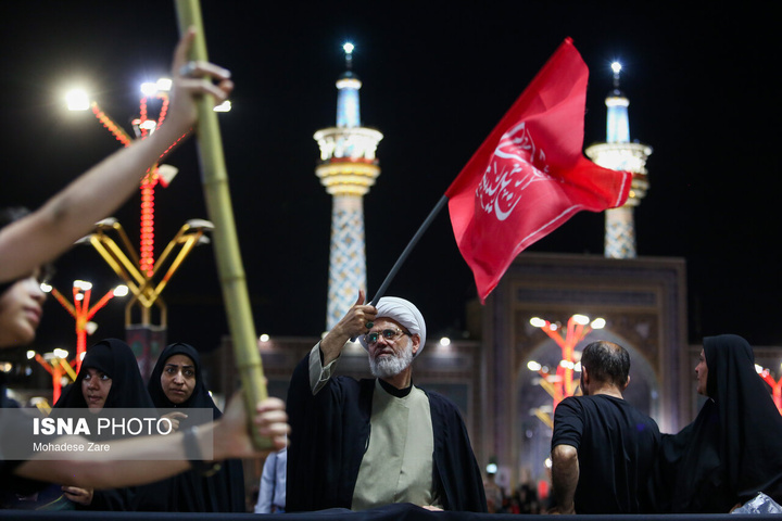 بزرگداشت شب هفت رهبر شهید انقلاب - حرم مطهر رضوی