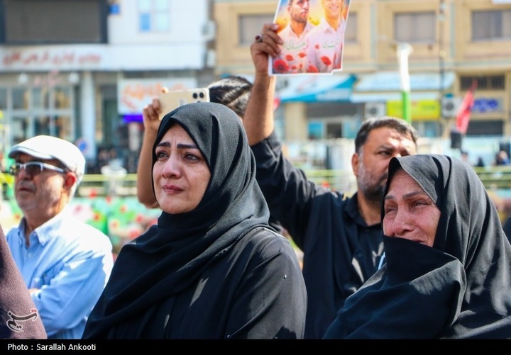 تشییع پیکر سه سرباز شهید پادگان بمپور در رفسنجان
