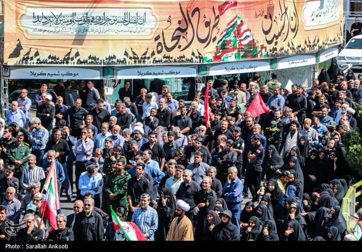 تشییع پیکر سه سرباز شهید پادگان بمپور در رفسنجان