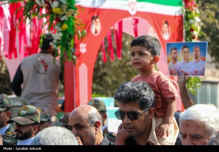 تشییع پیکر سه سرباز شهید پادگان بمپور در رفسنجان