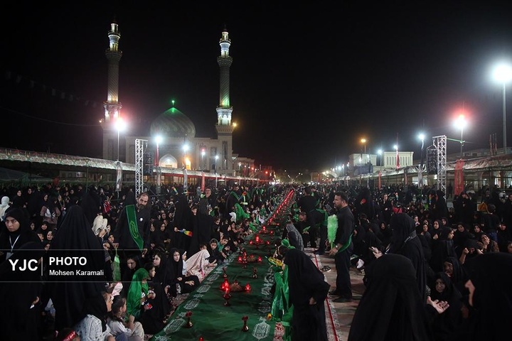 مراسم عزاداری سالروز شهادت حضرت رقیه سلام الله علیها در حرم حضرت معصومه  سلام الله علیها