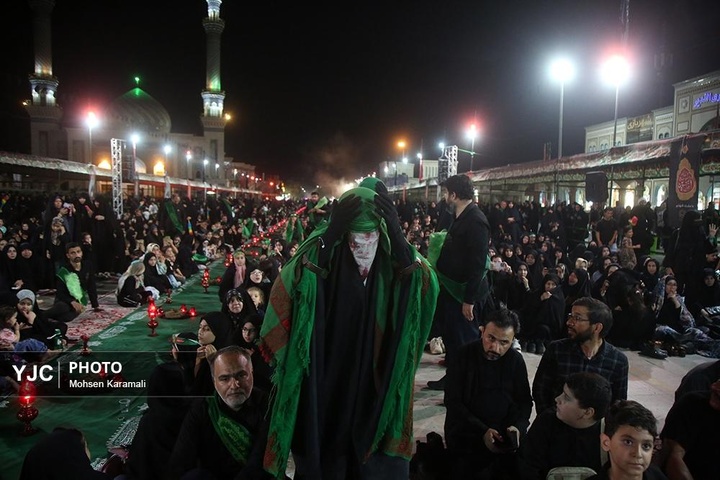 مراسم عزاداری سالروز شهادت حضرت رقیه سلام الله علیها در حرم حضرت معصومه  سلام الله علیها