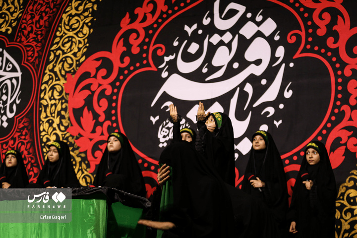 برپایی سفره حضرت رقیه  سلام الله علیها در تهران