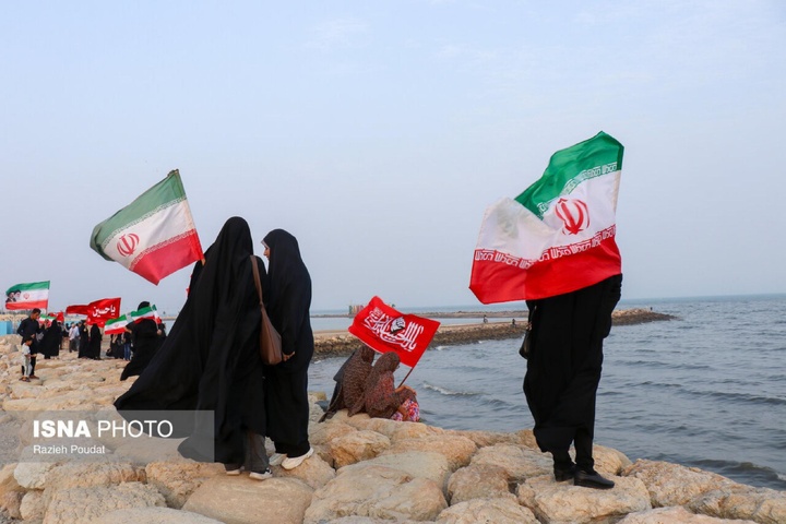 زنجیره انسانی جان ‌فدایان خلیج فارس - بندرعباس