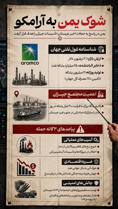 شوک یمن به آرامکو