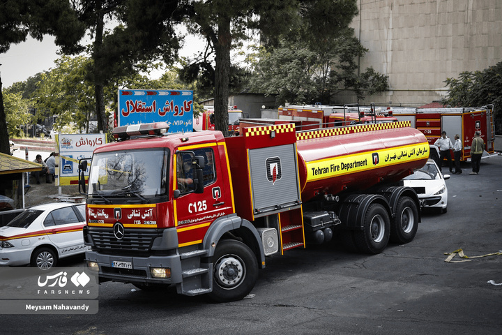 آتش‌سوزی در هتل پارسیان استقلال