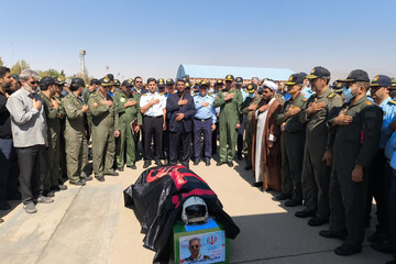 استقبال از پیکر مطهر شهید سرتیپ دوم خلبان کاظمی
