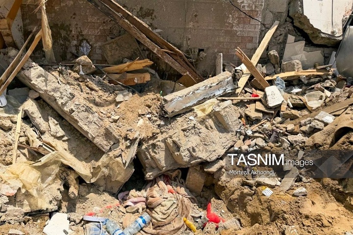 خسارت حمله موشکی‌ آمریکا به منازل مسکونی در قشم