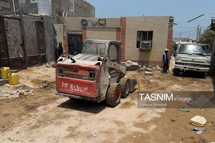خسارت حمله موشکی‌ آمریکا به منازل مسکونی در قشم