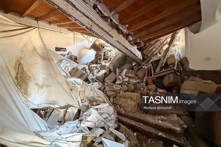 خسارت حمله موشکی‌ آمریکا به منازل مسکونی در قشم