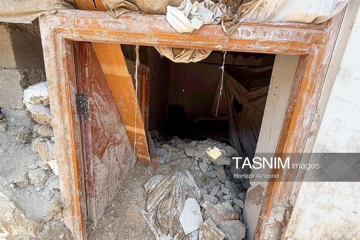 خسارت حمله موشکی‌ آمریکا به منازل مسکونی در قشم