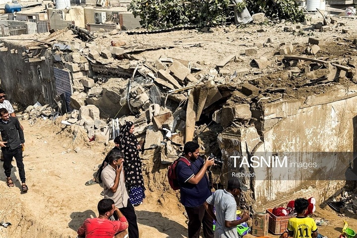 خسارت حمله موشکی‌ آمریکا به منازل مسکونی در قشم