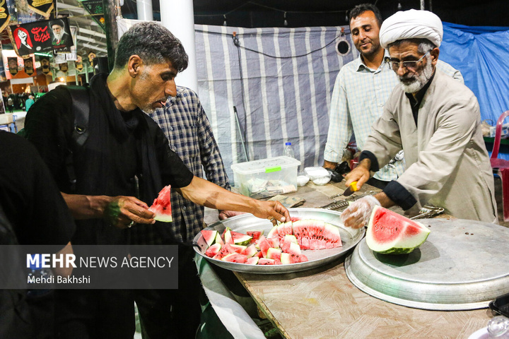 تردد زوار اربعین حسینی از مرز خسروی