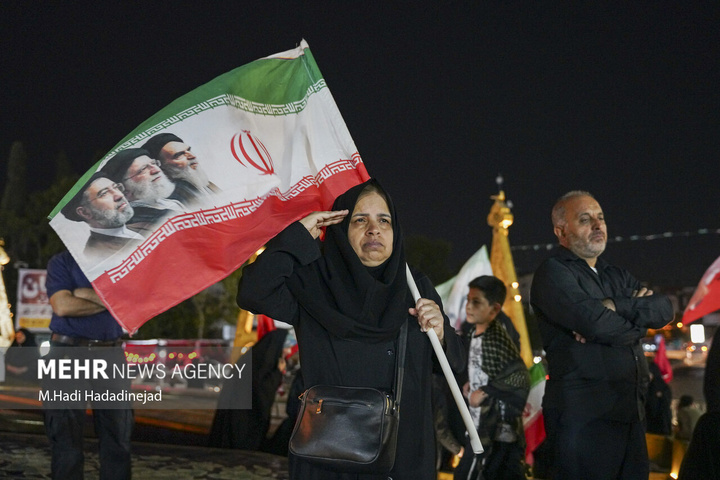 وداع با پیکر شهید سرتیپ دوم خلبان مجید کاظمی در شیراز