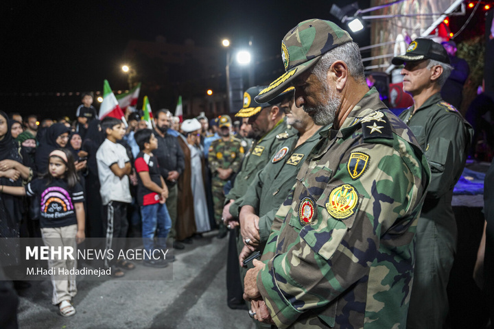 وداع با پیکر شهید سرتیپ دوم خلبان مجید کاظمی در شیراز