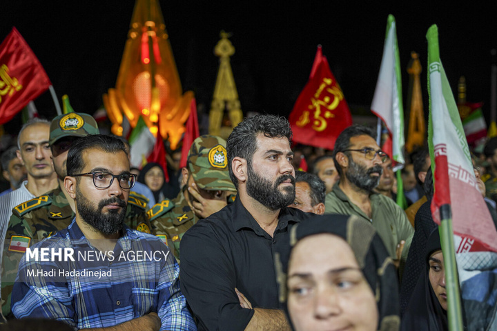 وداع با پیکر شهید سرتیپ دوم خلبان مجید کاظمی در شیراز