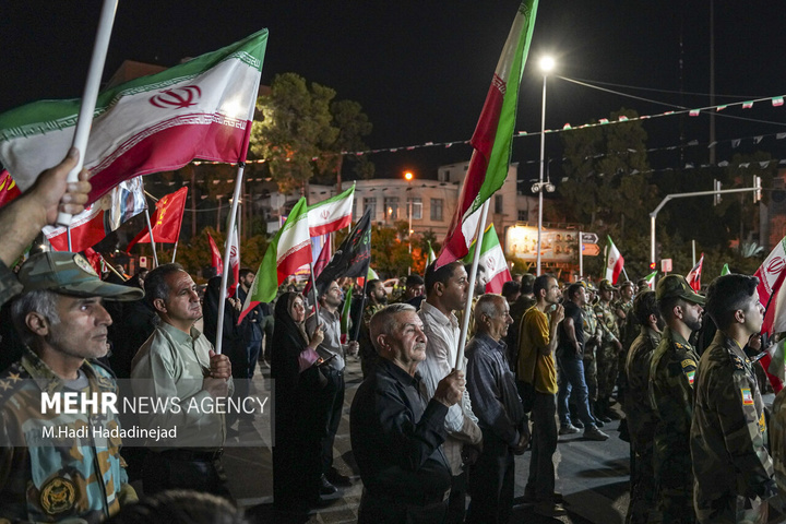 وداع با پیکر شهید سرتیپ دوم خلبان مجید کاظمی در شیراز