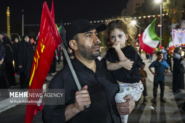 وداع با پیکر شهید سرتیپ دوم خلبان مجید کاظمی در شیراز