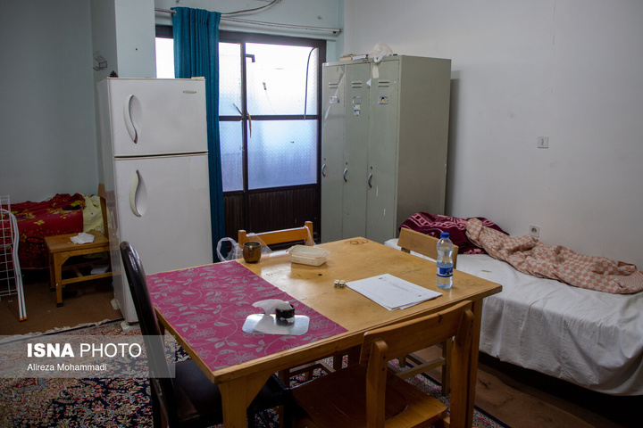 خسارات ناشی از تجاوز آمریکا به خوابگاه دانشجویی دانشگاه علوم پزشکی اهواز