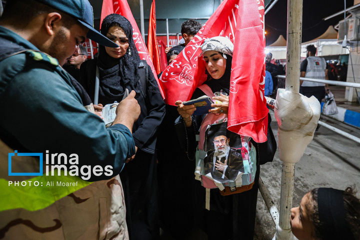 تردد زائران اربعین در پایانه مرزی چذابه