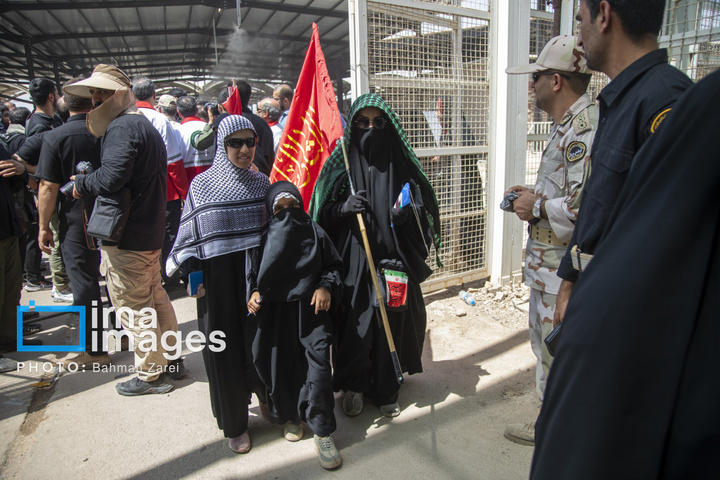 موج بازگشت زائران حسینی در مرز خسروی